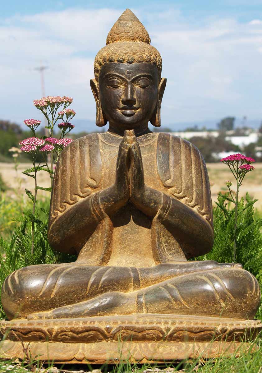 Praying Garden Buddha Statue 25"